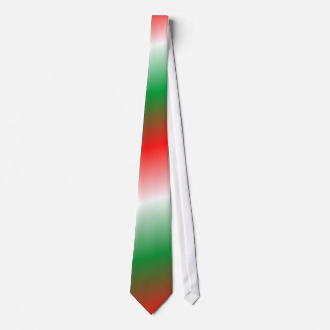 Gravata Vermelho branco esverdeado Fade Fade Fade (Frente)
