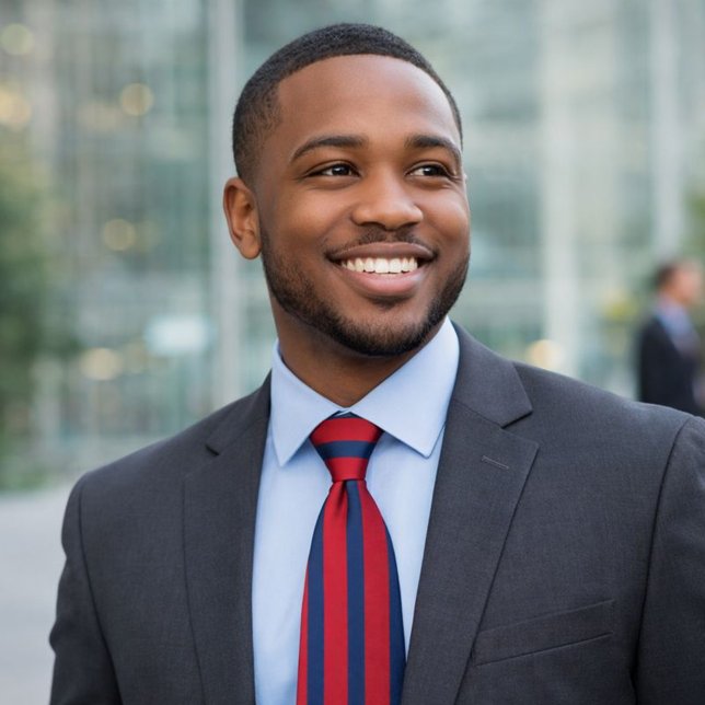 Gravata Vermelho Clássico e Azul Striped (Criador carregado)