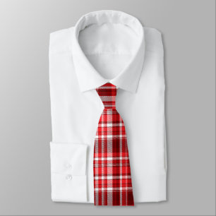Gravata Vermelho e Branco Festivo