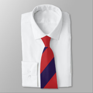 Gravata Vermelho escuro e azul escuro
