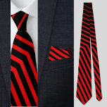 Gravata Vermelho Negro Colorido Strike<br><div class="desc">Tinta Negra Vermelha Colorida Riscada.</div>