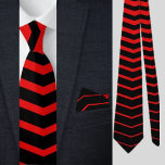 Gravata Vermelho Negro Colorido Strike<br><div class="desc">Tinta Negra Vermelha Colorida Riscada.</div>