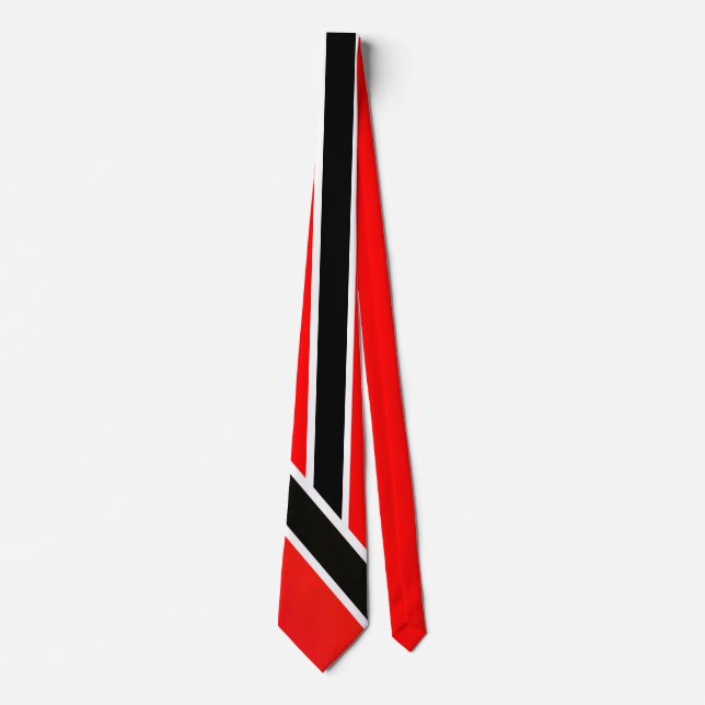 Gravata Vermelho & Preto no Branco (Frente)