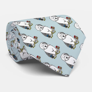 Gravata Veterinariana Cinza de ovelha antiga em inglês 1