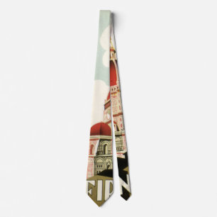 Gravata Viagens vintage Florence Firenze Itália Igreja Du