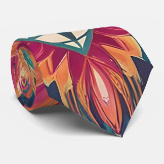 Gravata Vibrant Boho Pescoço Floral