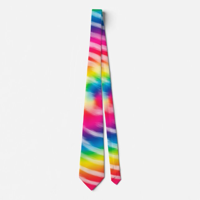 Gravata Vibrant Swirling Tie Dye (Frente)