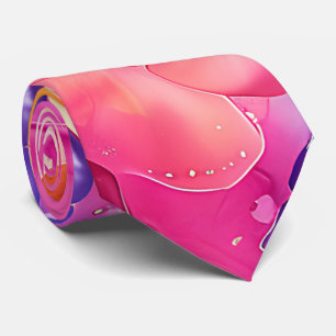 Gravata Vibrante néon colorido rosa amarelo hippie arco-ír