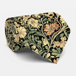 Gravata Victorian-style floral pattern 