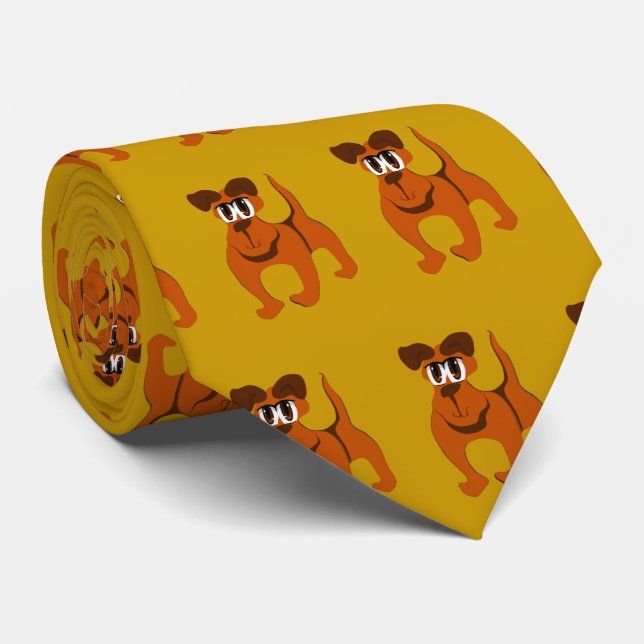 Gravata Vigiar Cão (Rolled)