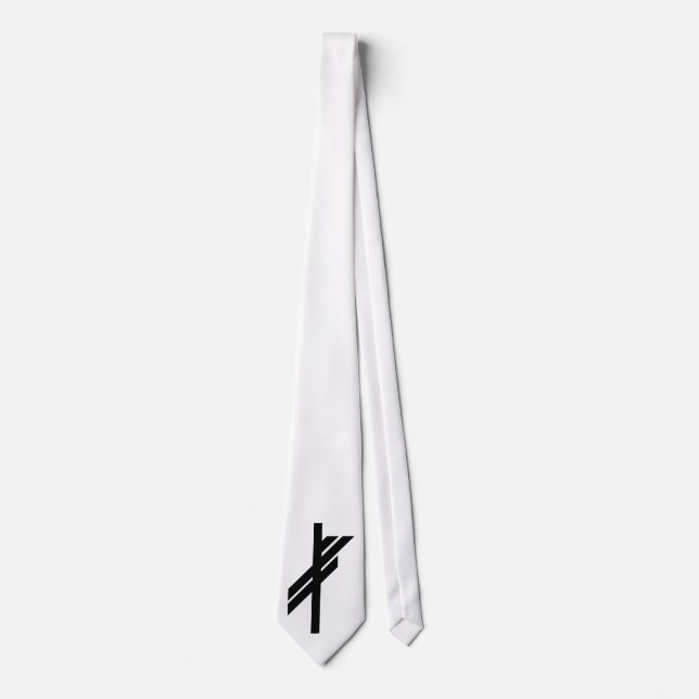 Gravata Viking Rune - Sorte - Preto (Frente)
