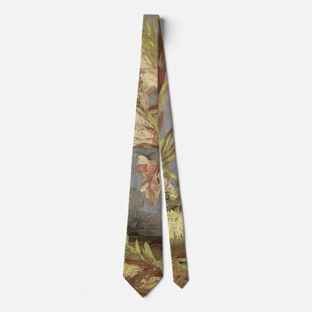 Gravata Vincent van Gogh - Natureza Morta Vaso com Gladiol (Frente)
