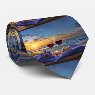 Gravata Vinho na praia