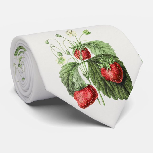Gravata Vintage amarração do pescoço do morango (Rolled)