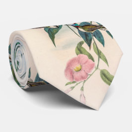 Gravata Vintage beija-flores