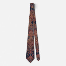 Vintage Burgundy Paisley Tie