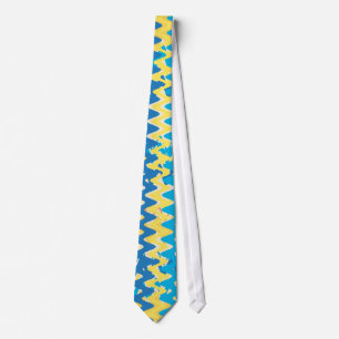 Gravata Vintage Chevron Strike Retro-Abstrato Art