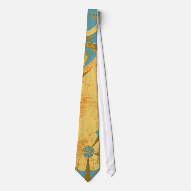 Gravata Vintage de Moda Floral (Frente)