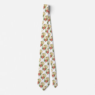 Gravata Vintage Floral Camelia Daffodil Flowers por Redout