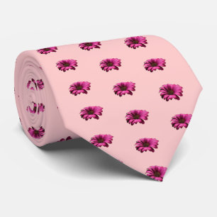 Gravata Vintage Gerber Daisy Wedding Tie