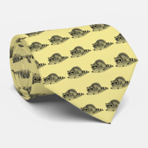 Gravata Vintage Mask Raccoon
