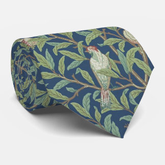 Gravata Vintage Morris Pattern Bird e Pomegranate Blue