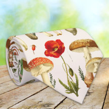Vintage Mushroom e Wildflower Pattern