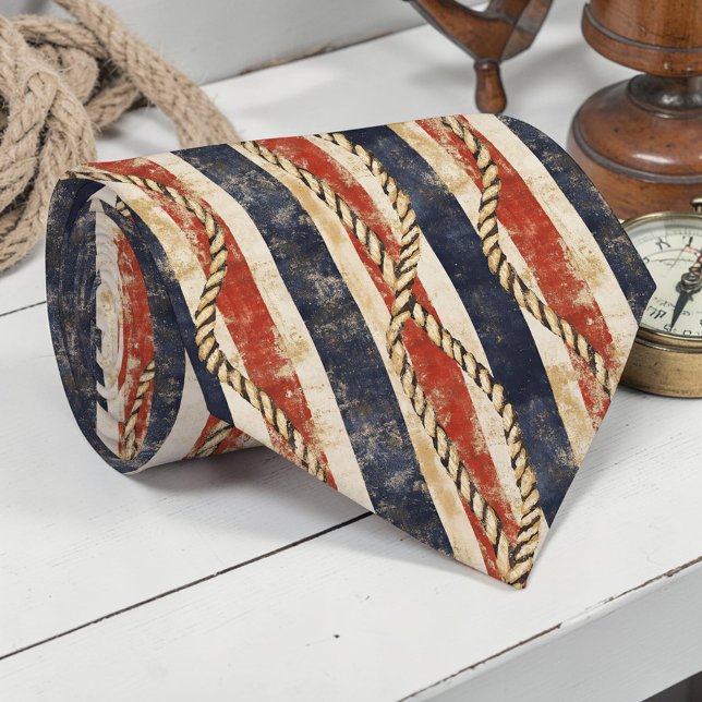 Gravata Vintage Nautical Custom Necktie (Criador carregado)