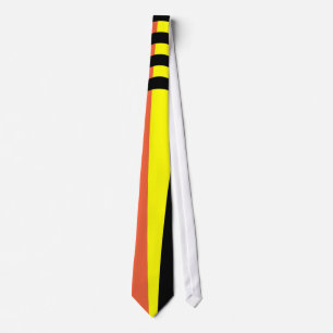 Gravata Vintage Retro-Colorful Striped Art
