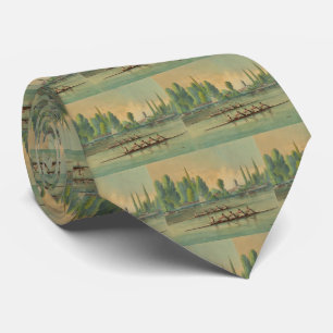 Gravata Vintage Rowers Crew Race Boat Tie