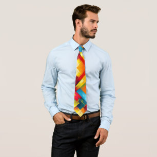 Gravata Vintage Vibs Em Cores: Na moda Geométrico Forms