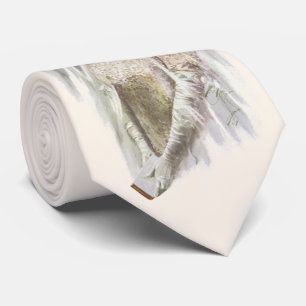 Gravata Vintage Victorian Bride com a Bíblia Harrison Fish