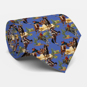Gravata Vintage Western Rodeo Evita Cowboy