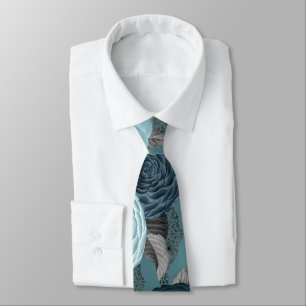 GRAVATA VINTAGEM BLUE FLORAL TIE