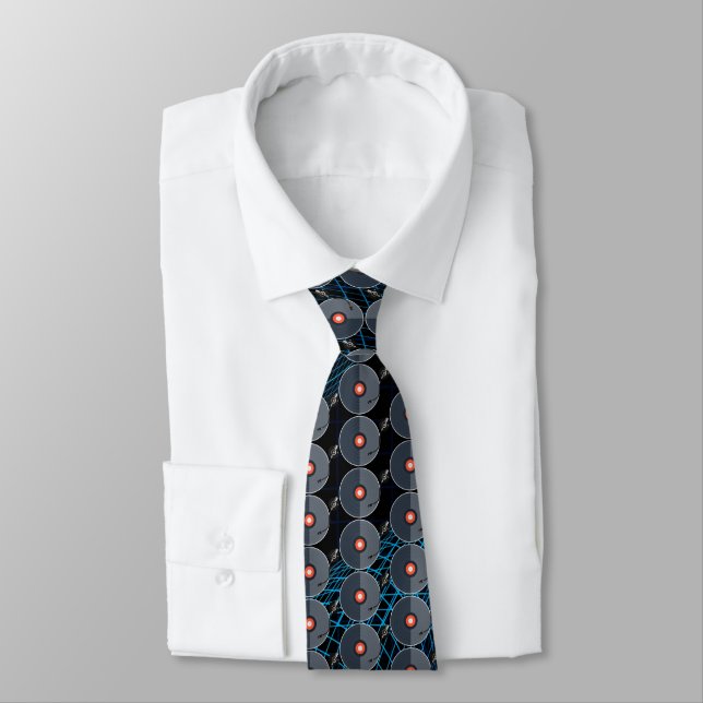 Gravata Vinyl Record Neck Tie (Amarrado)