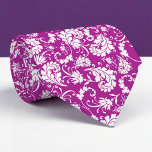 Gravata Violet Floral Pattern Custom Necktie<br><div class="desc">This custom necktie features a sophisticated floral pattern, making it a stylish and unique accessory. It's perfect for adding a touch of personality to any outfit, whether it's for a special occasion or everyday wear. The high-quality fabric ensures a comfortable and long-lasting wear, and the custom design allows you to...</div>