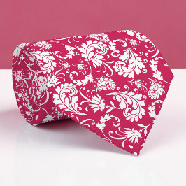 Gravata Violet Floral Pattern Custom Necktie