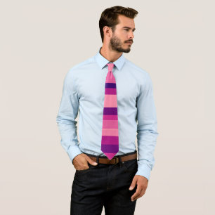 Gravata Violet Garden Stripes