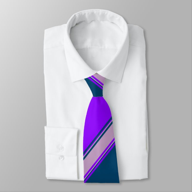 Gravata Violet Indigo e Lilac (Amarrado)