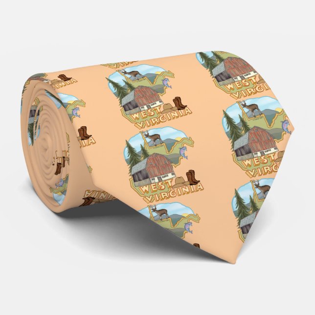Gravata Virgínia Ocidental (Rolled)