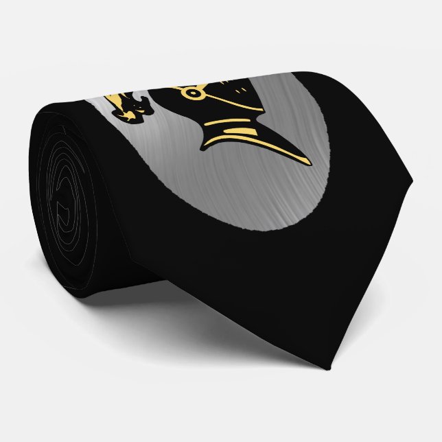 GRAVATA VOCÊ ADICIONA FOTO OU TEXTO-TIE.-PRETO (Rolled)