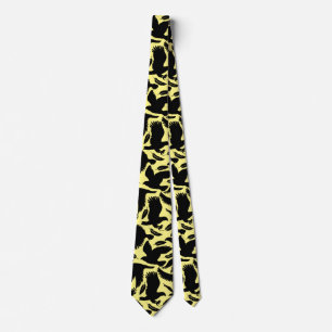 Gravata Voo de Eagles black.w L Yellow BG