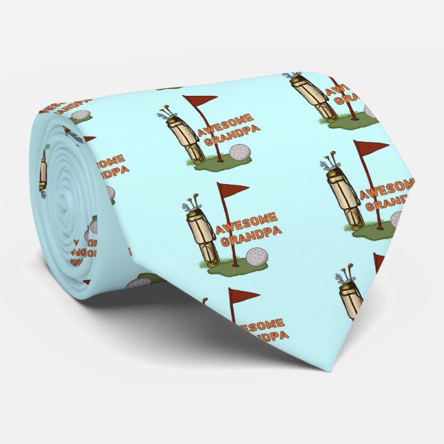 Gravata Vovô Fantástico Golf mens tie (Rolled)