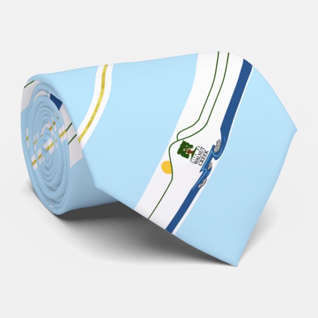 Gravata Walnut Creek (Califórnia), bandeira da cidade, Nec (Rolled)
