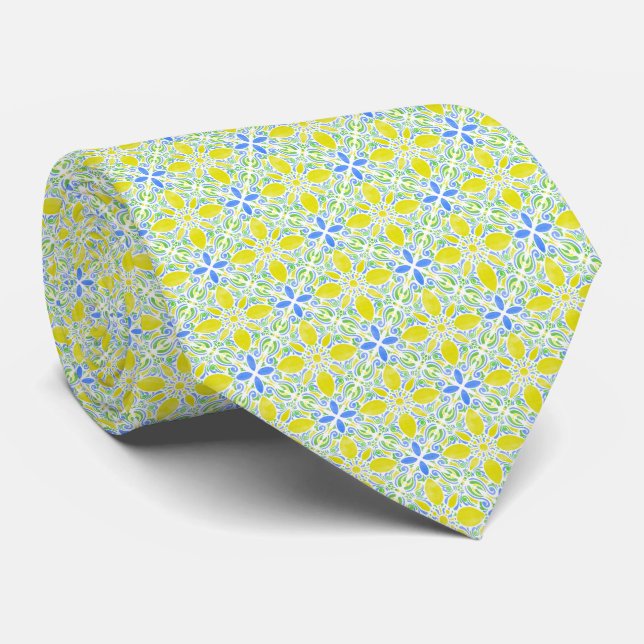 Gravata Watercolor Geo _ Citrus (Rolled)