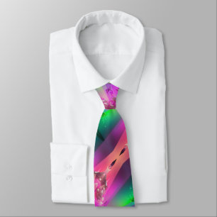 Gravata Watermelon Tourmaline Neon Green - Abstrato