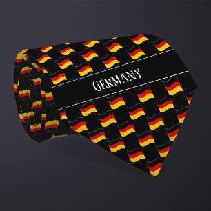 Gravata Wavy Germany Flag Pattern