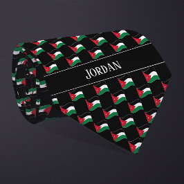 Gravata Wavy Jordan Flag Pattern