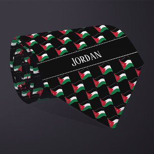 Gravata Wavy Jordan Flag Pattern