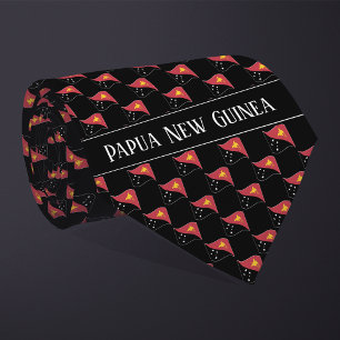 Gravata Wavy Papua Nova Guiné - Padrão de Sinalizador